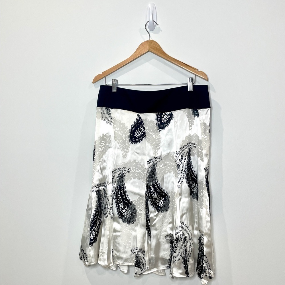 Barcelino Black and White 100% Silk Skirt